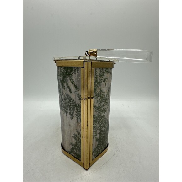 Vintage MCM Majestic Lucite Purse Handbag Pressed Pine Tree Branches - Picture 4 of 16